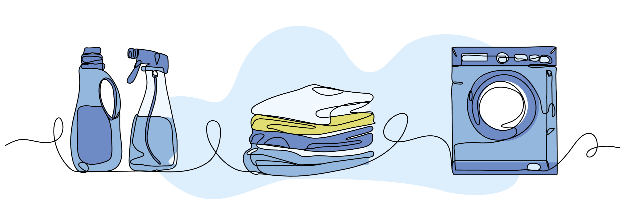 Laundry Line Drawing Blue (2)