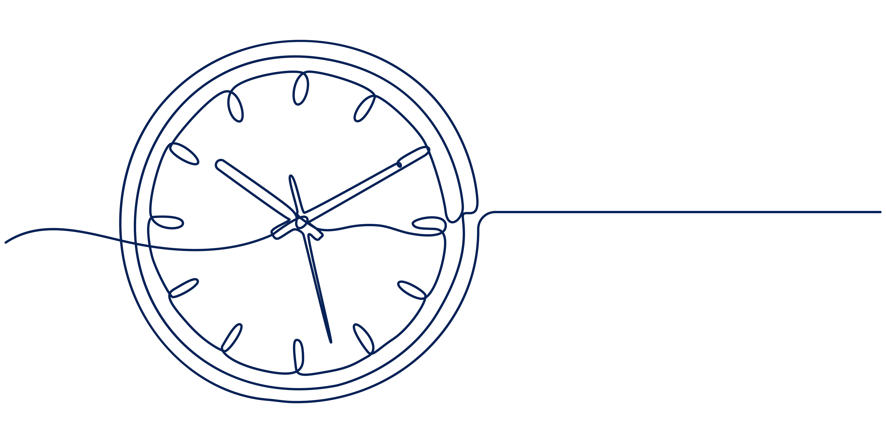 Clock Line Drawing